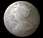 Queen Anne, Silver Crown, 1707, SEXTO, After the Union with Scotland, Obverse