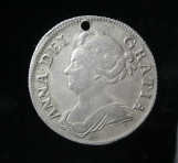 Queen Anne, Silver Shilling, 1707, After the Union with Scotland, Obverse