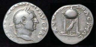 Vitellius, Silver Denarius, Rome MInt, April-December 69AD #1