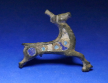Roman, Enamelled Stag Brooch, Pin Missing, 2nd-3rd Century
