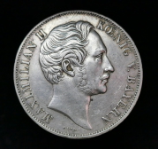 Germany, Maximilian II Joseph (1848-1864) 2 Gulden, 1855