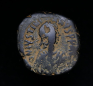 Justinian I, 527-565AD, Copper Follis, Large 'M' (40 nummi) Constantinople Mint #1