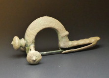 Roman, Crossbow, Military Fibula (Brooch) Hinged Pin, 4th Century AD