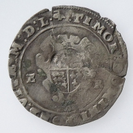 Edward VI Shilling y Mint Mark 1551 reverse