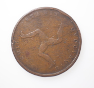 Isle of Man, Victoria, Copper Penny, 1839