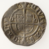 Henry VIII, Silver Halfgroat, 2nd Coinage, Young Portrait, Canterbury Mint, Catherine Wheel Initial Mark, 1533