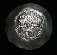 Manuel I Comnenus EL Aspron Trachy, Constantinople Mint, c AD 1167-1183
