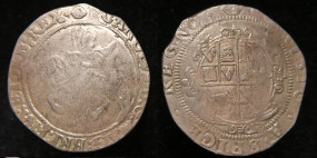 Charles I, Half-Crown, Tower MInt Under Parliament, Eye Mint Mark
