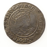 Henry VIII, Silver Groat, 2nd Coinage, Young Portrait, London Mint, Lis Initial Mark, 1526-1544