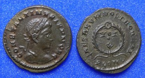 Constantine II AE Follis, 323-324, London Mint