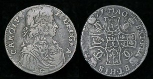 Scotland, Charles II Silver Merk, 1671