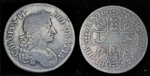 Charles II, Silver Crown, 1676, OCTAVO