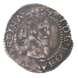 James I, Silver Halfgroat, 1st Coinage, 1st Bust, Lis MM, 1604-1605, O
