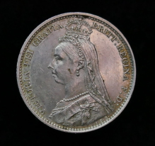 Victoria, Silver Sixpence, Jubilee Bust, 1890, Excellent Example, Obverse