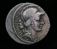 P Fonteius P.F. Capito Silver Denarius 55BC