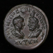 Gordian III AE25 Pentassarion of Dionysopolis, Moesia Inferior, Hygieia AD238-244