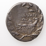 Q Lutatius Cerco Silver Denarius, Galley, 109-109BC RARE