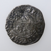 Henry VIII, Silver Sovereign Penny, 2nd Coinage, Durham Mint, Trefoil Initial Mark, Bp. Wolsey, c1529