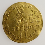 Netherlands, Batavian Republic, Harderwijk, Gold Ducat 1802