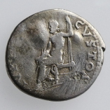 Nero, Silver Denarius, Rome, Jupiter Seated, AD 67-68