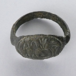 Roman Bronze Engraved Ring, 3rd-4thC, Found Yorkshire