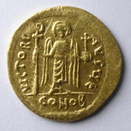 Phocas, Gold Solidus, Constantinople Mint AD607-610