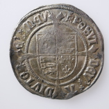 Henry VIII, Silver Groat First Coinage with Father's Portrait, Castle MM,1509-1526