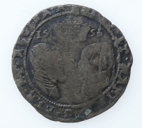 Irish, Philip & Mary Groat, Debased Silver, ?Rose Mint Mark,1556