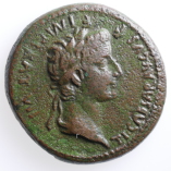 Tiberius as Caesar, Bronze As, Great Altar of Lugdunum