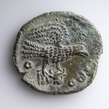 Troas, Alexandria, Pseudo-Autonomous Issue, Tyche/Eagle, c 3rd Cent