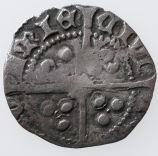 Edward IV, 2nd Reign Silver Penny, Durham Mint, Bp. Booth, 1471-1483, Reverse