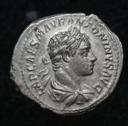 Elagabalus, Silver Denarius, Rome, AD 219, Victory, Obverse