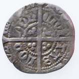 Henry V, Silver Halfgroat, London Mint, Annulet by Crown/Mullet on Breast, 1413-1422, Reverse