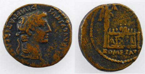 Augustus, AE Semis, Lugdunum, 10-14 AD
