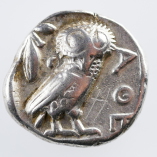 Attica, Athens, Classic Silver Tetradrachm, c449-413BC, Athena/Owl, Reverse