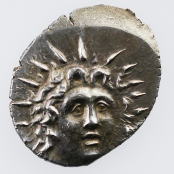 Caria, Rhodos, Silver Drachm, 88BC-14AD, Obverse