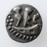 Durotriges Tribe, Silver Quarter Stater, Duro Boat Type, 58BC-AD43 Obverse