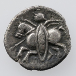 Catuvellauni, Tasciovanos Cavalryman Type, Silver Unit,  1st Centuries BC to AD Reverse
