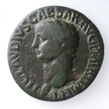 Domitian, AE As, Rome, Fides, AD 81-96, Excellent Reverse