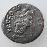 Trajan, Silver Danarius, Pax Seated, Rome, AD 98-99, Reverse