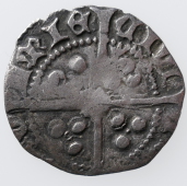Edward IV, 2nd Reign Silver Penny, Durham Mint, Bp. Booth, 1471-1483, Reverse