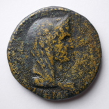 Titus, Restitution Issue Dupondius, Rome, Livia as Pietas, AD 80-81, Obverse