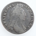 William III, Silver Shilling, First Bust, 1697, O