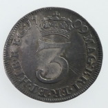 Anne, Silver Threepence, Third Bust, 1709, R