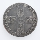William III, Silver Shilling, First Bust, 1697, R