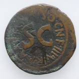 Augustus, Copper As, Rome, Moneyers' Series, 15 BC, R