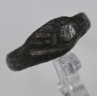 Late Medieval, Bronze "Handshake" Ring, 15th/16th Century AD