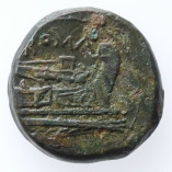 Anonymous Issue, AE Semuncia Semilibral Standard, Mercury/Galley, 217-215BC, R