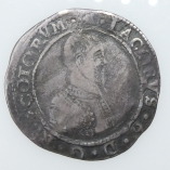 James VI, Seventh Coinage, Five Shillings, Quatrefoil MM, AD 1594, O