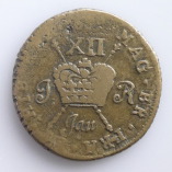 James II, Gun Money, Shilling, Large Size, January, 1689, R
